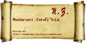 Madarasi Zenóbia névjegykártya